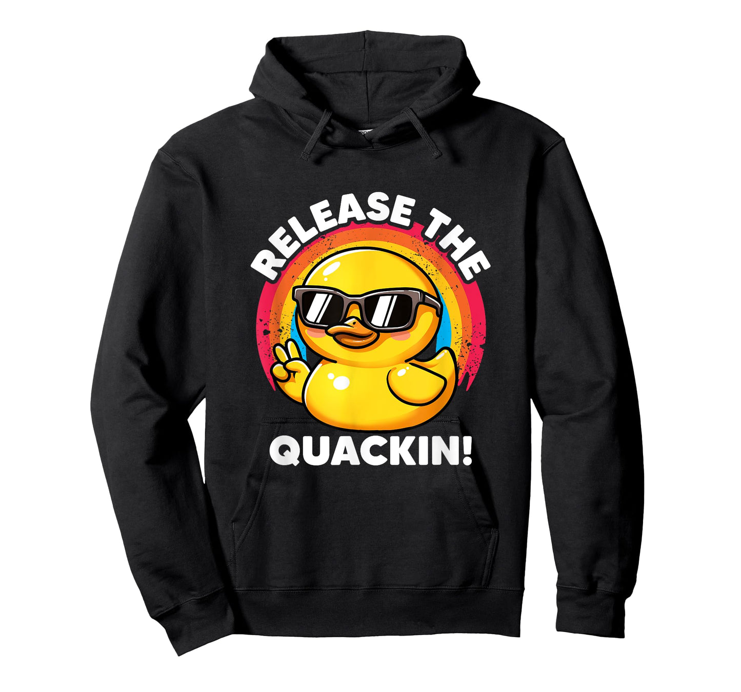 Release The Quackin I Love Duck Lovers Funny Yellow Duck T-Shirt