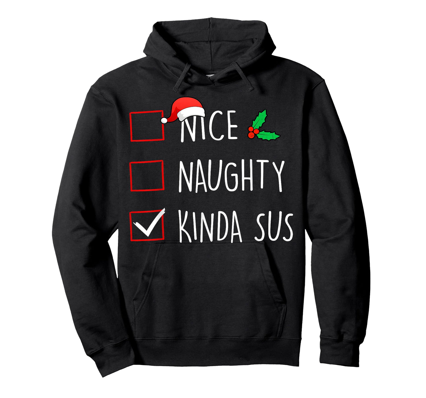 Nice Naughty Kinda Sus Christmas Family Matching T-Shirt