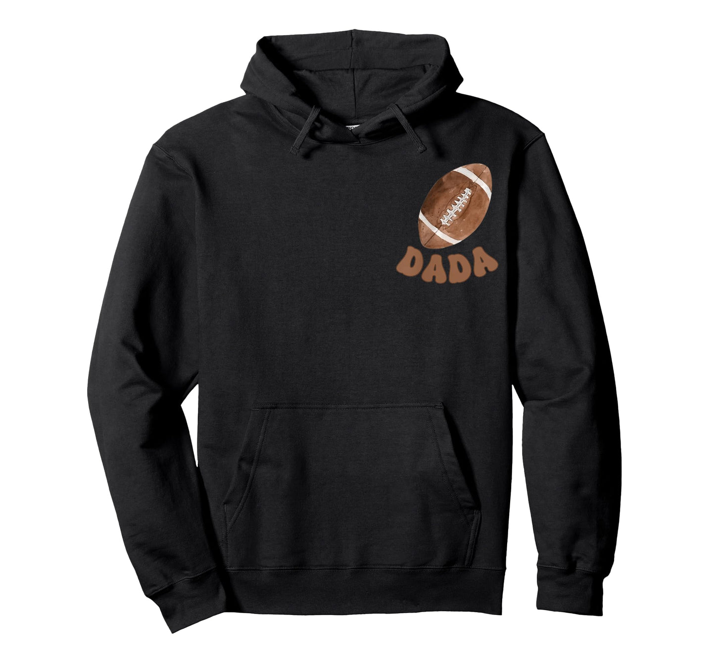 Dada of The 1 Year Old Football 1st Year Down Birthday Party T-Shirt
