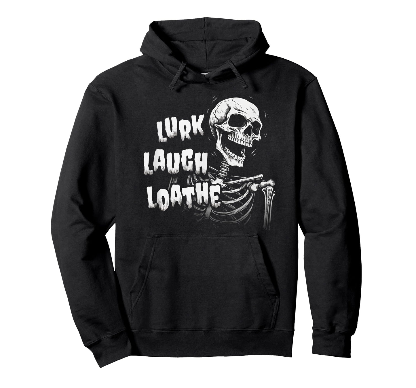 Last Gasp Graphics Lurk Laugh Loathe Skeleton T-Shirt