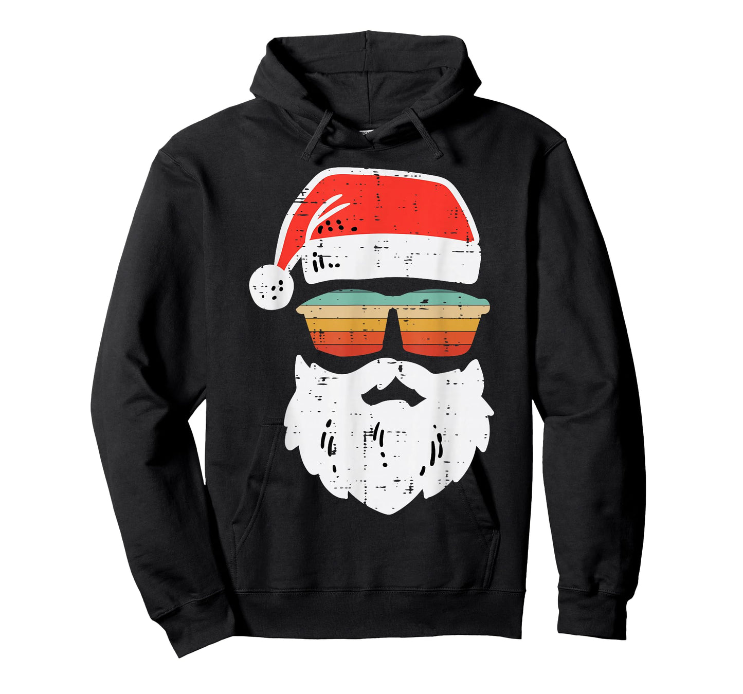 Santa Face Retro Sunglasses Christmas Xmas Men Women Kids T-Shirt