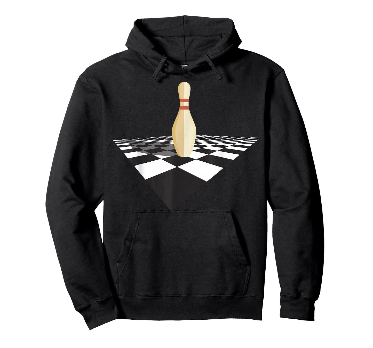The Big Lebowski Bowling Pin Checkered Floor Graphic T-Shirt T-Shirt