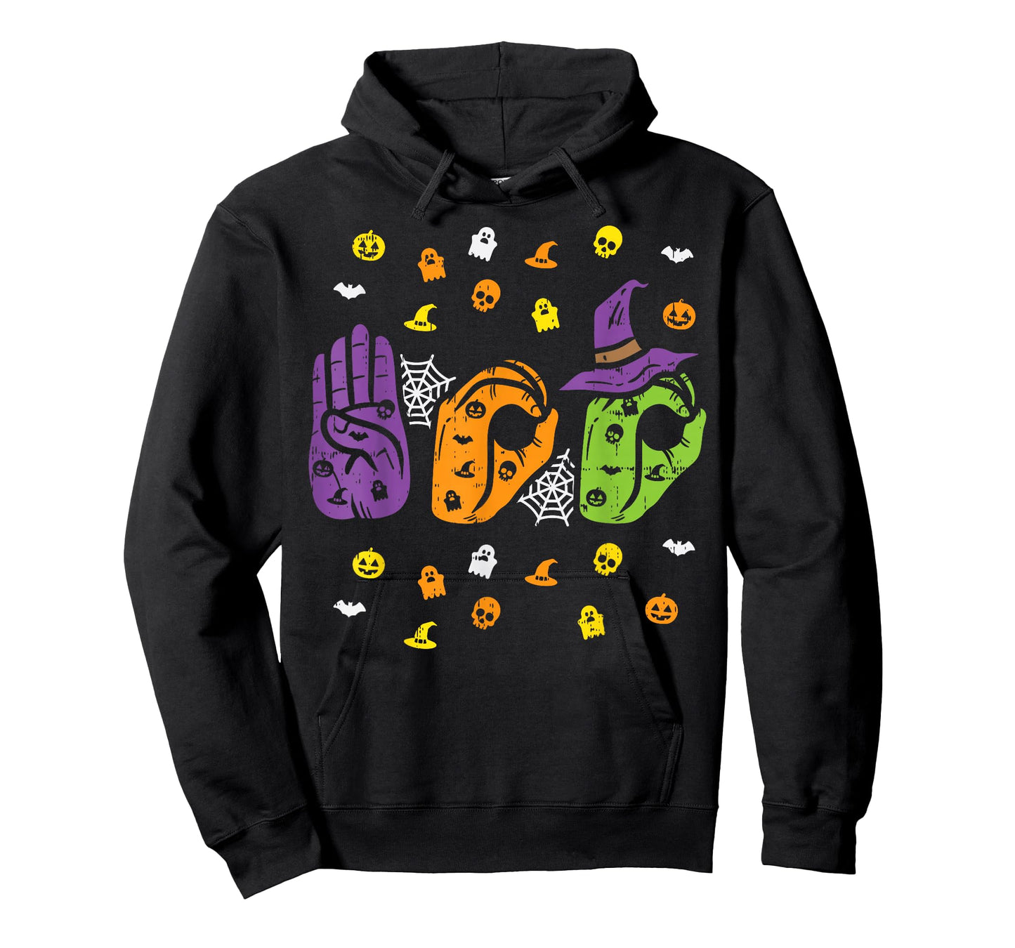 Boo Hands American Sign Language Pride ASL Halloween T-Shirt
