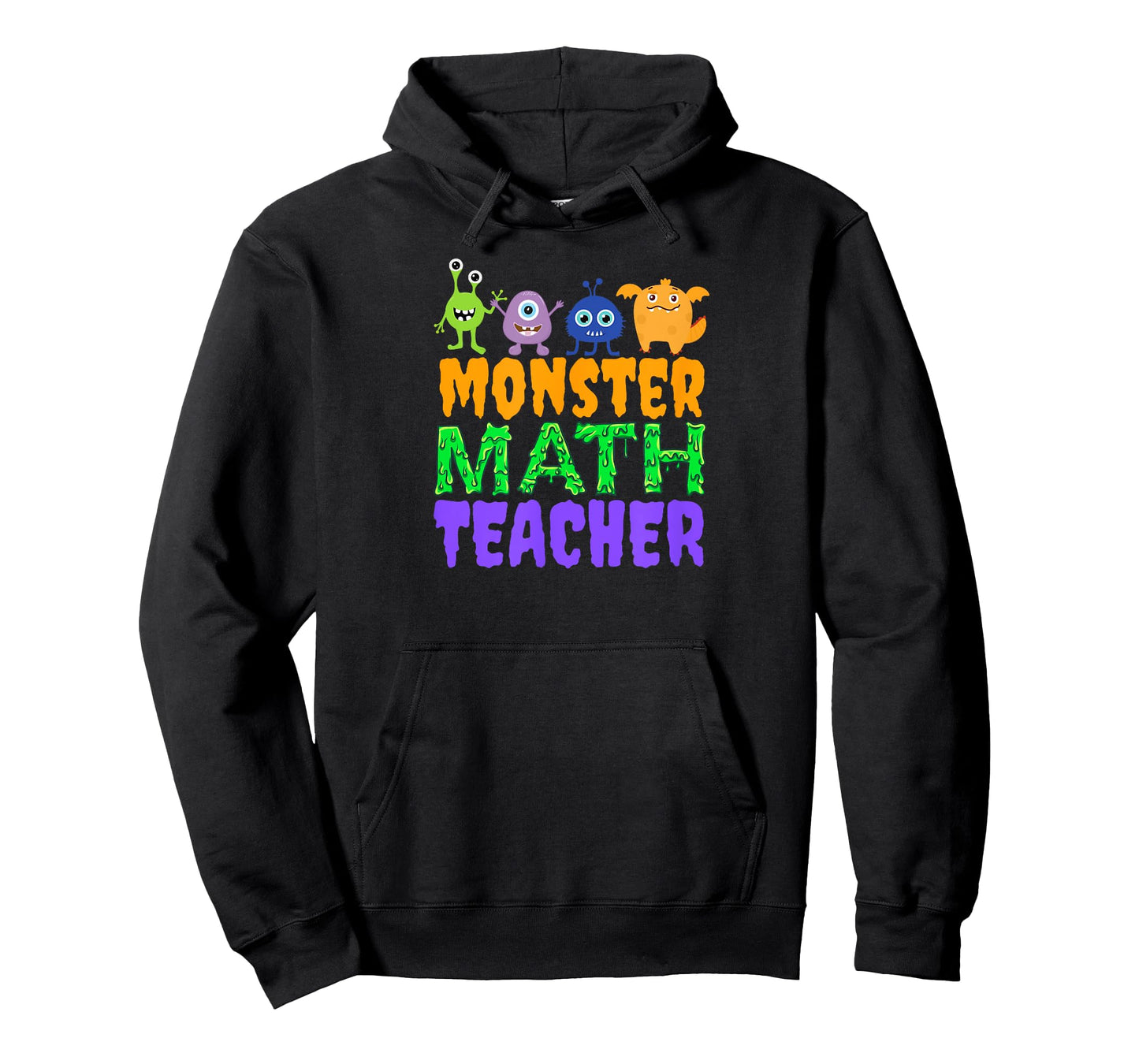 Halloween Monster Math Teacher Men Women T-Shirt