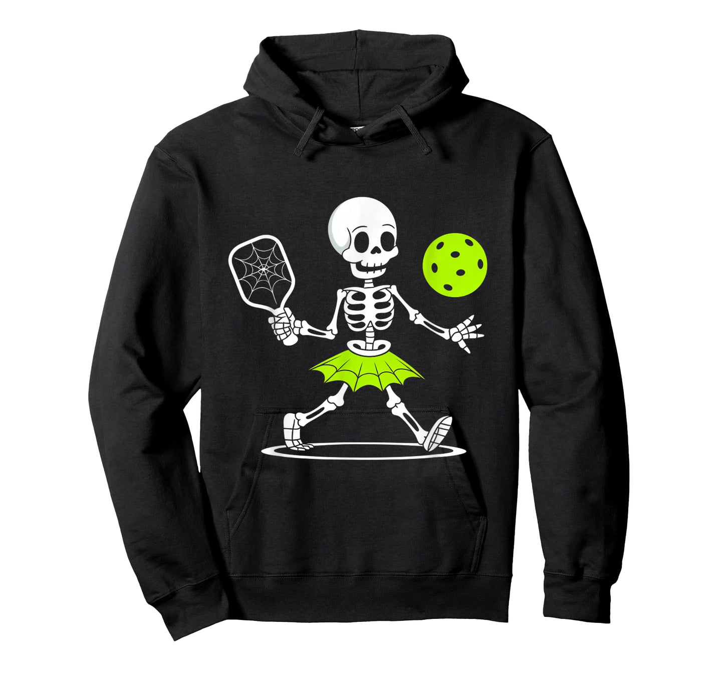 Spooky Pickleball Halloween Skeleton Women T-Shirt