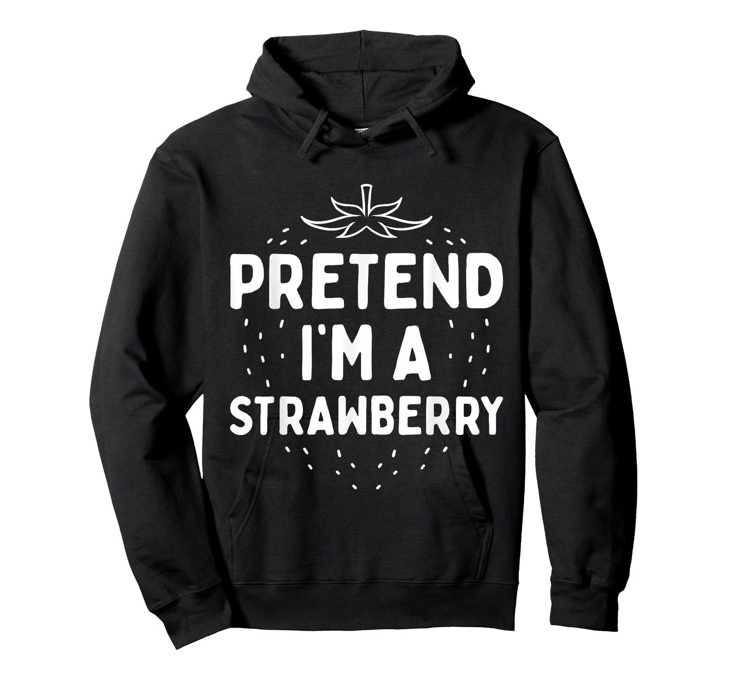 Pretend I'm A Strawberry Funny Lazy Red Halloween Costume T-Shirt