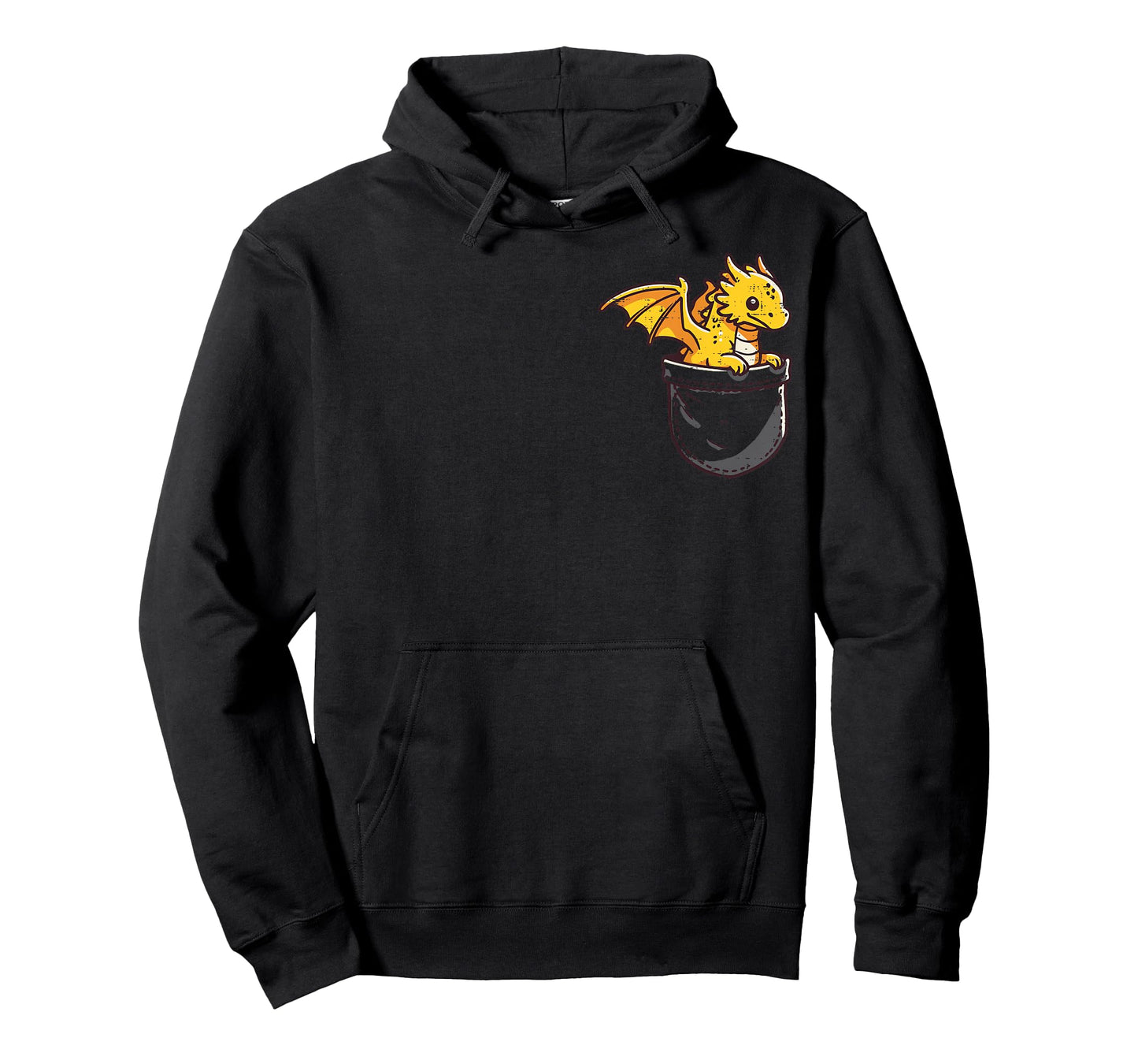 Baby Dragon Pocket Cute Fantasy Mythical Kids Men Women T-Shirt