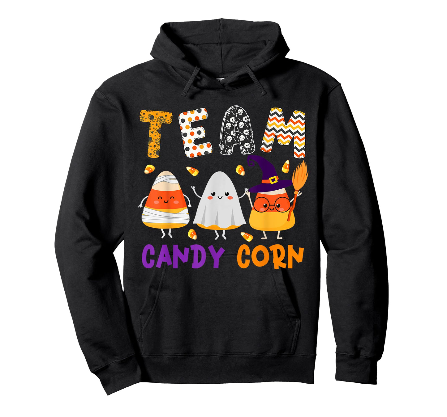 Team Candy Corn Halloween Candy Corns As Witch Boo Mummy T-Shirt
