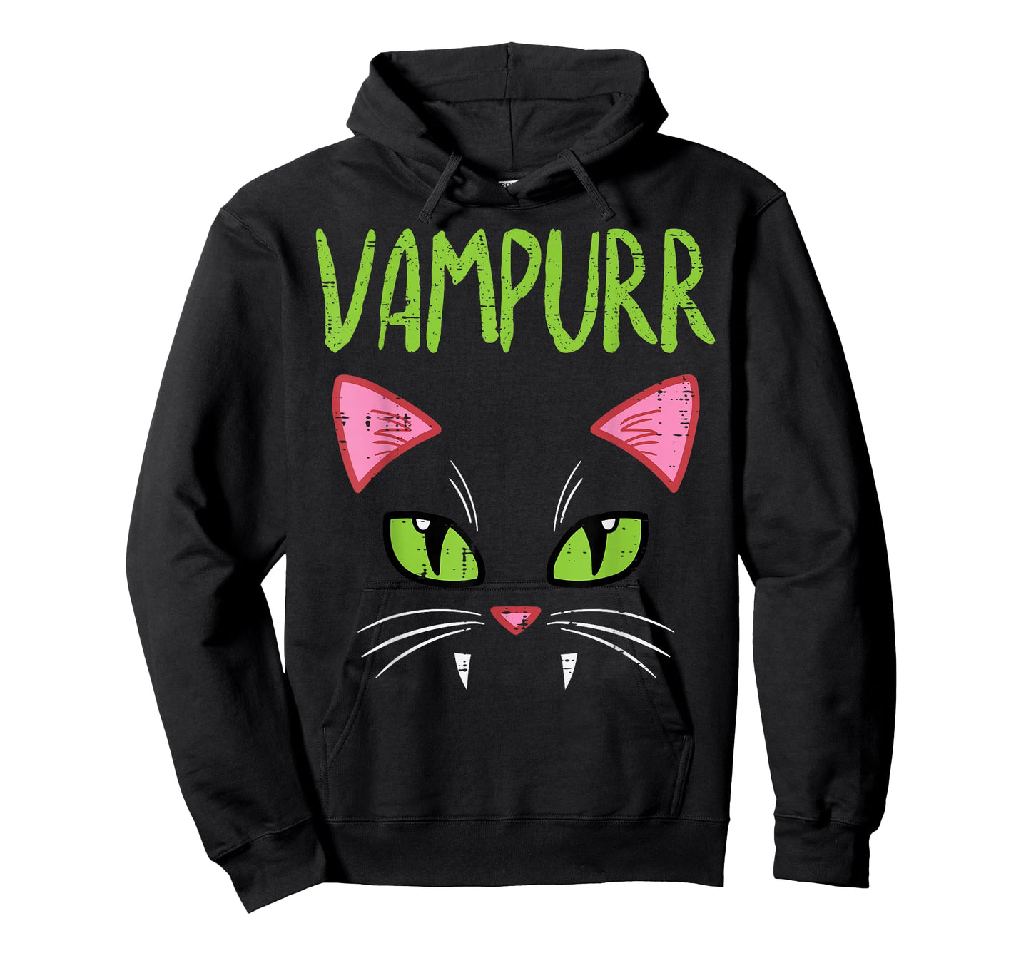 Vampurr Vampire Cat Funny Halloween Costume Women Girls T-Shirt