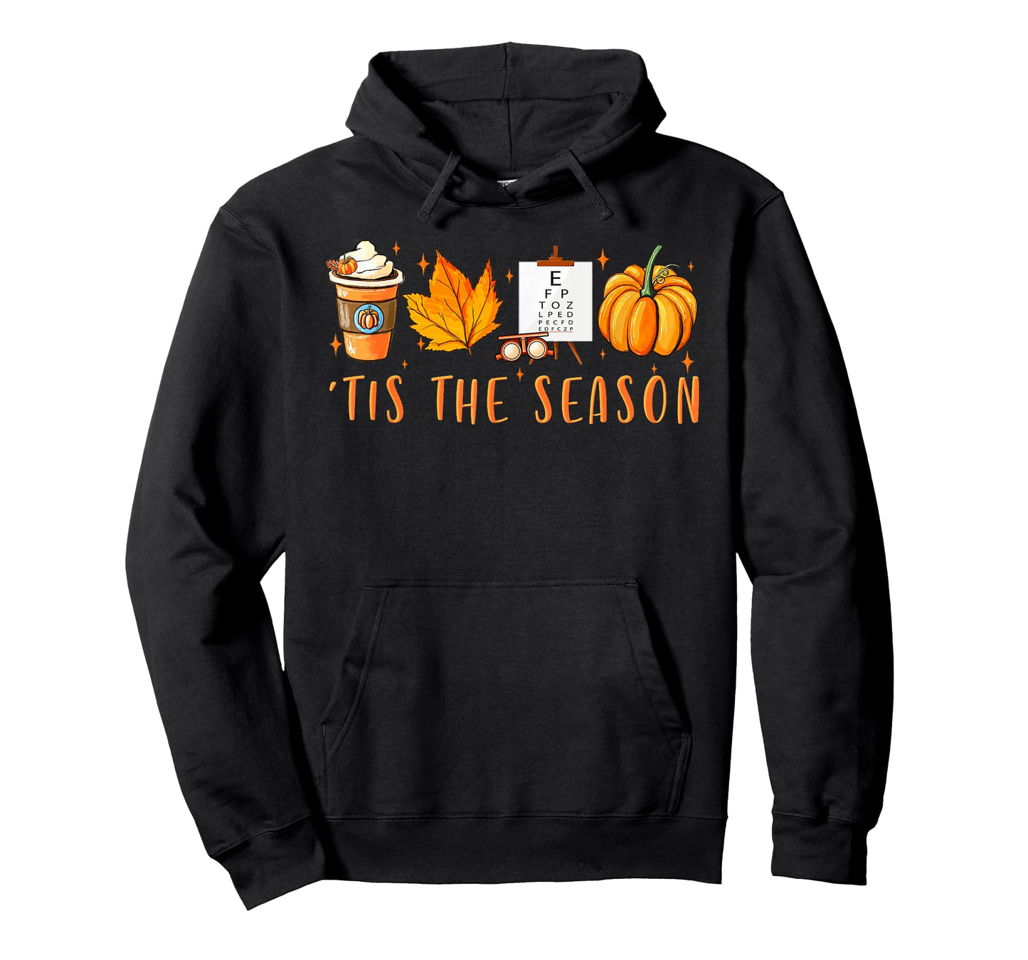 Tis The Season Optician Pumpkin Spice Fall Leaves Autumn T-Shirt