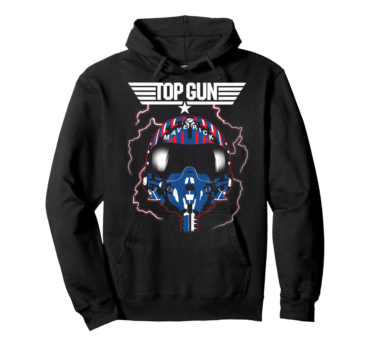 Top Gun Maverick Helmet with Lightning Classic Action Movie T-Shirt