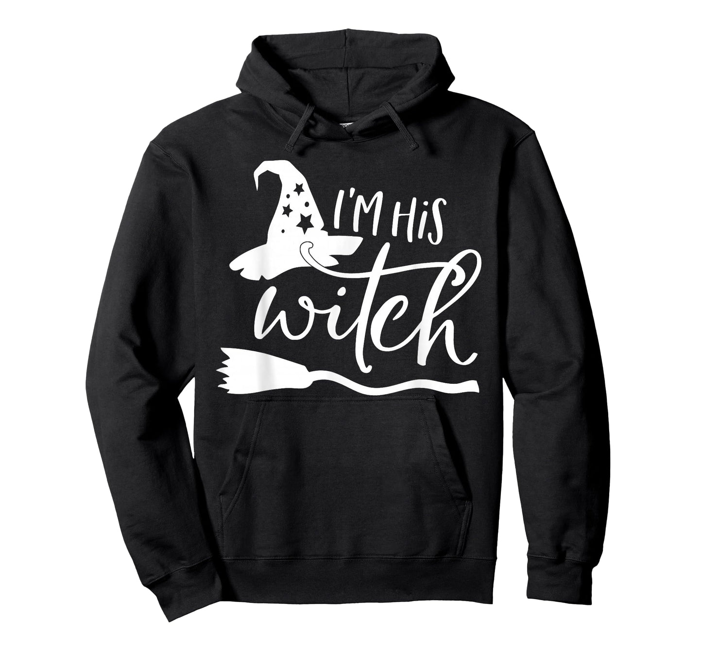 I'm Her Boo Ghost I'm His Witch Broomstick Halloween Couples T-Shirt