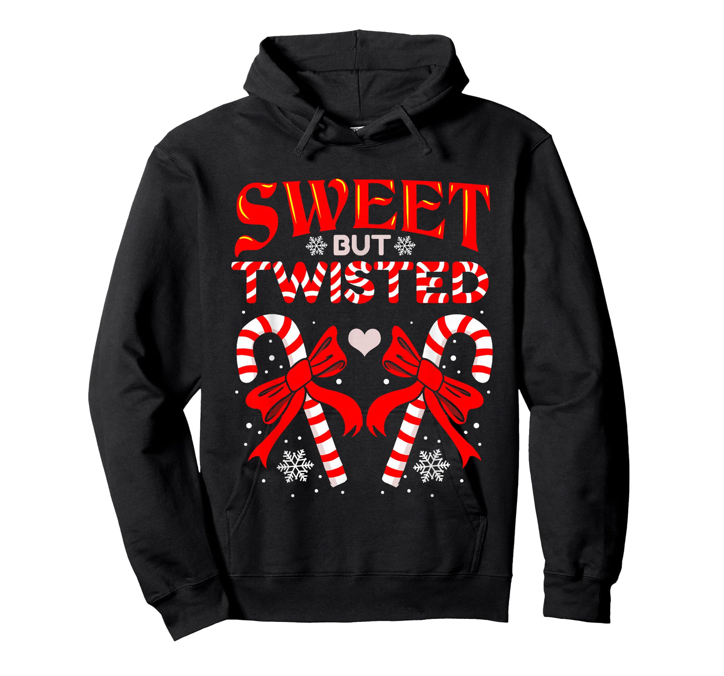 Sweet But Twisted Candy Cane Christmas Short Sleeve T-Shirt