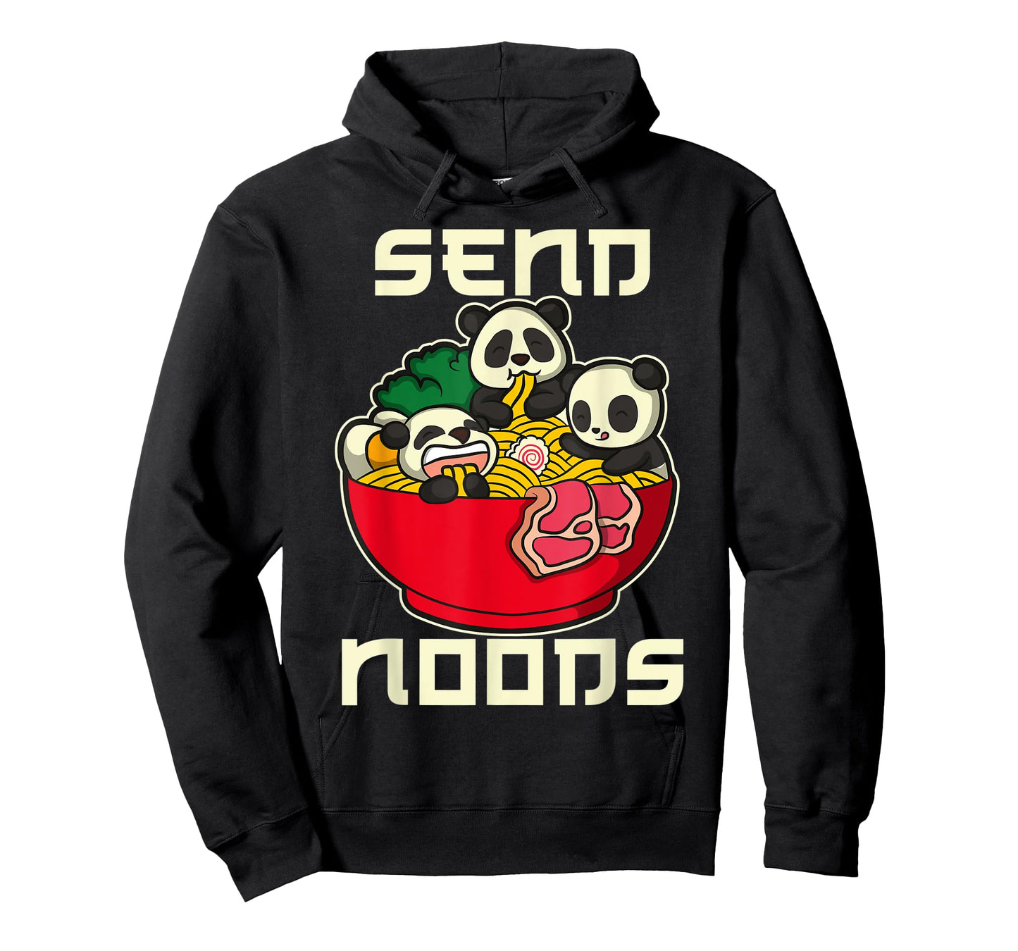 Japanese Anime Kawaii Ramen Noodles Panda T-Shirt