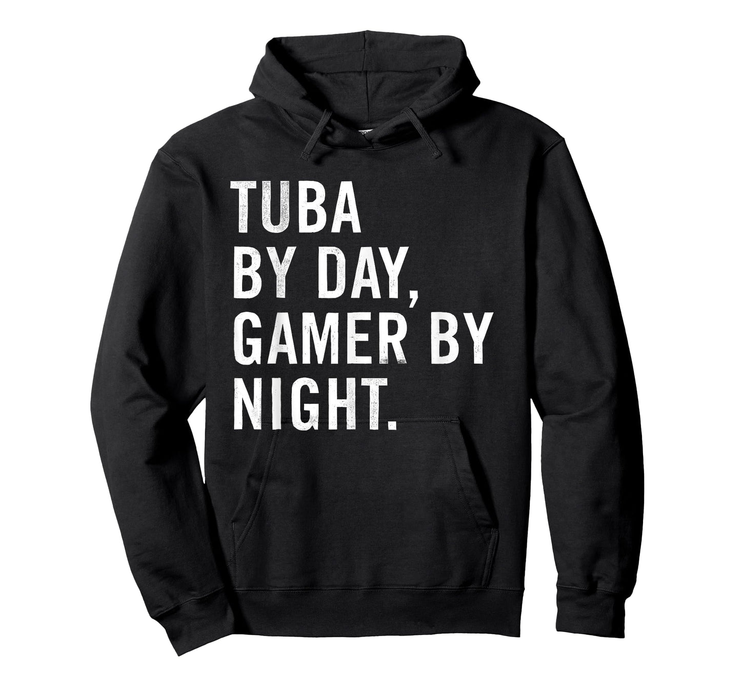 Funny Tuba Musician Typography Gifts T-Shirt - Unisex - Black - Small - Short Sleeve - Modern - Night - Classic Fit - Polyester 100%