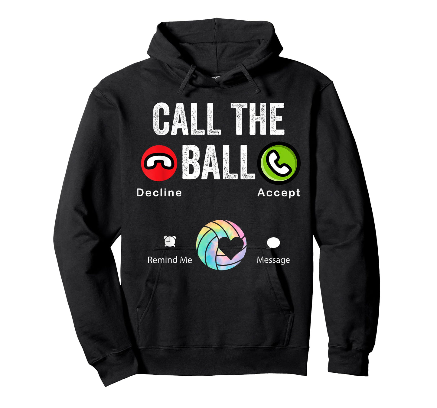 funny volleyball call the ball volleyball T-Shirt - Unisex-Adults, Kids - Black - Small - Short Sleeve - T-Shirt