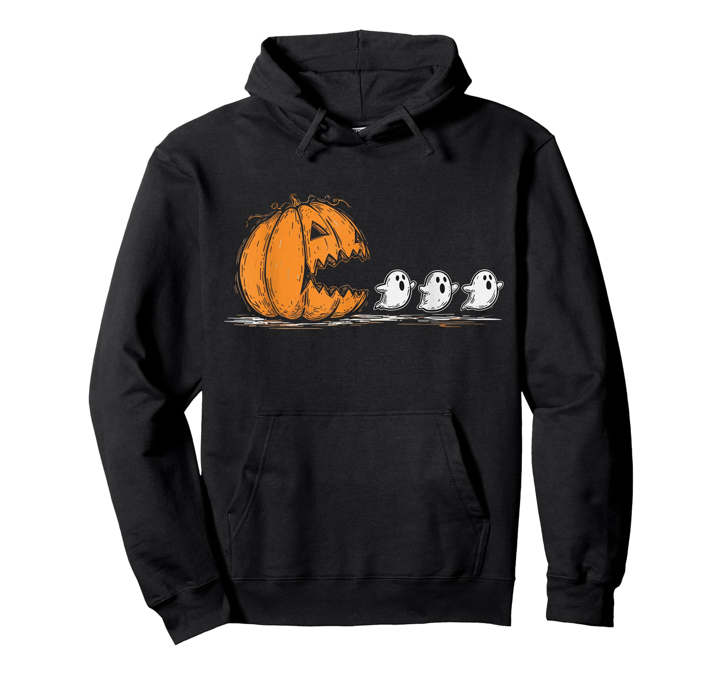Halloween Pumpkin Chasing Ghost T-Shirt