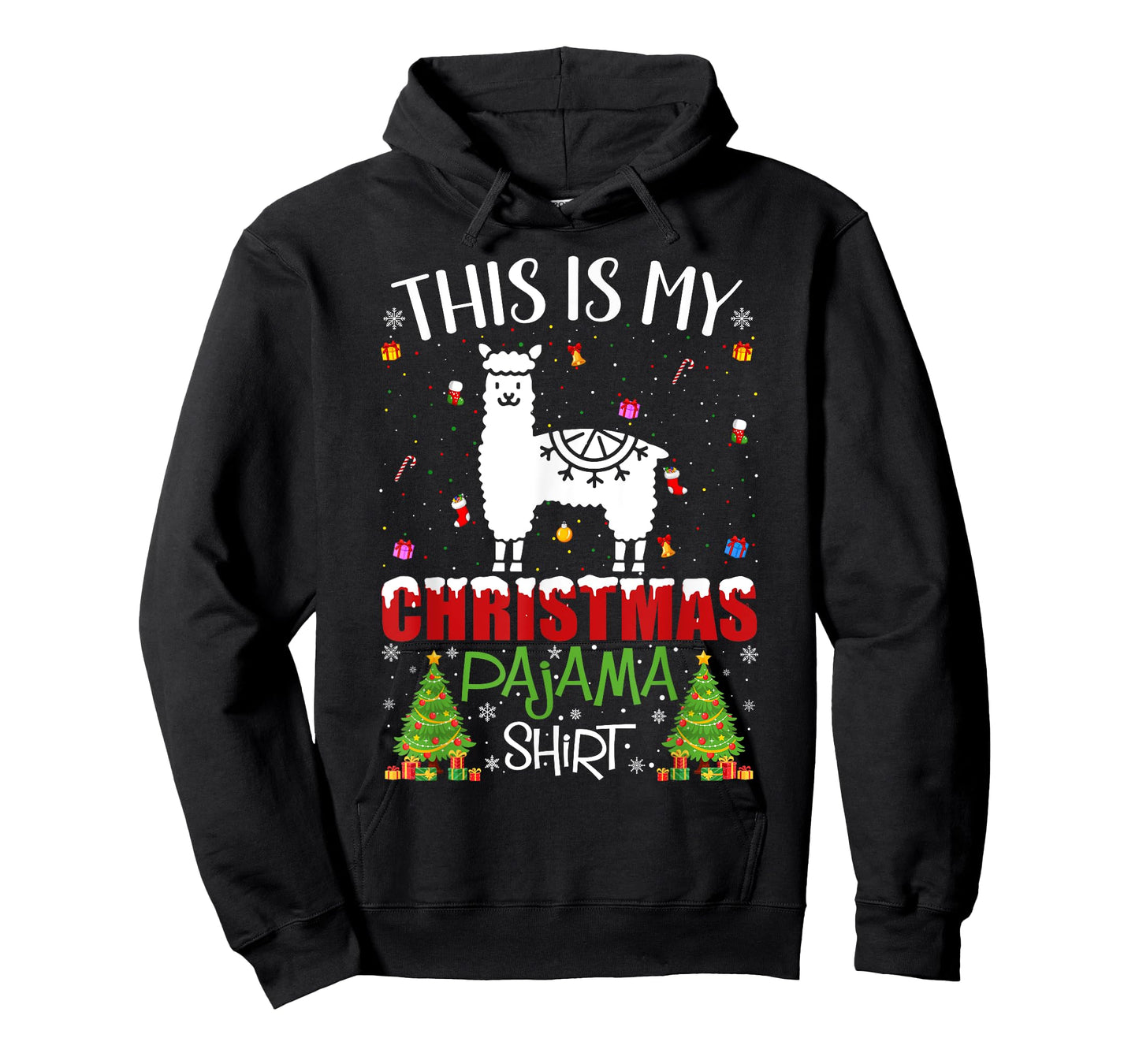This is My Christmas Pajama Alpaca Ugly Xmas Sweater T-Shirt