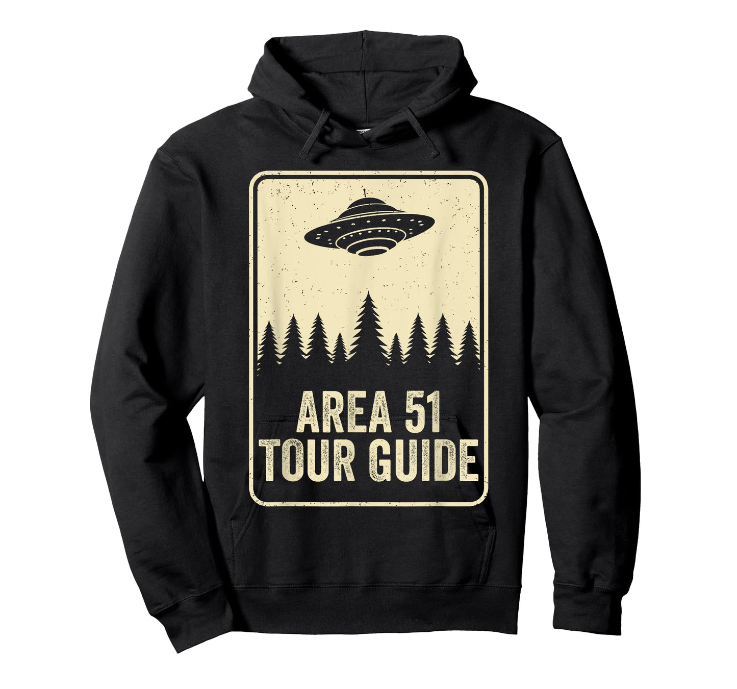Area 51 Tour Guide UFO Moon Day Alien Flying Saucer Space T-Shirt