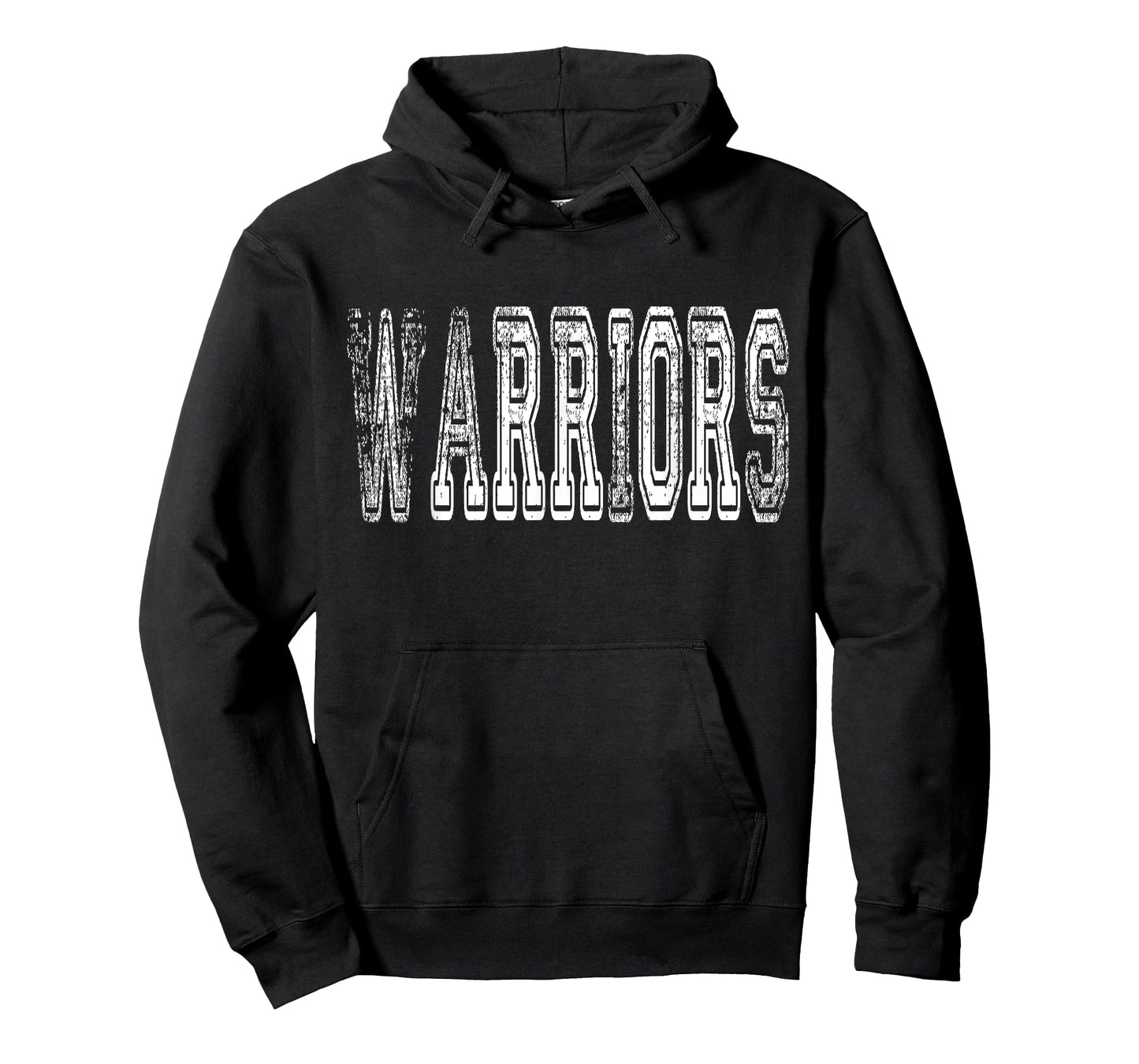 Warriors Mascot Distressed Vintage School Sports Name Fan T-Shirt