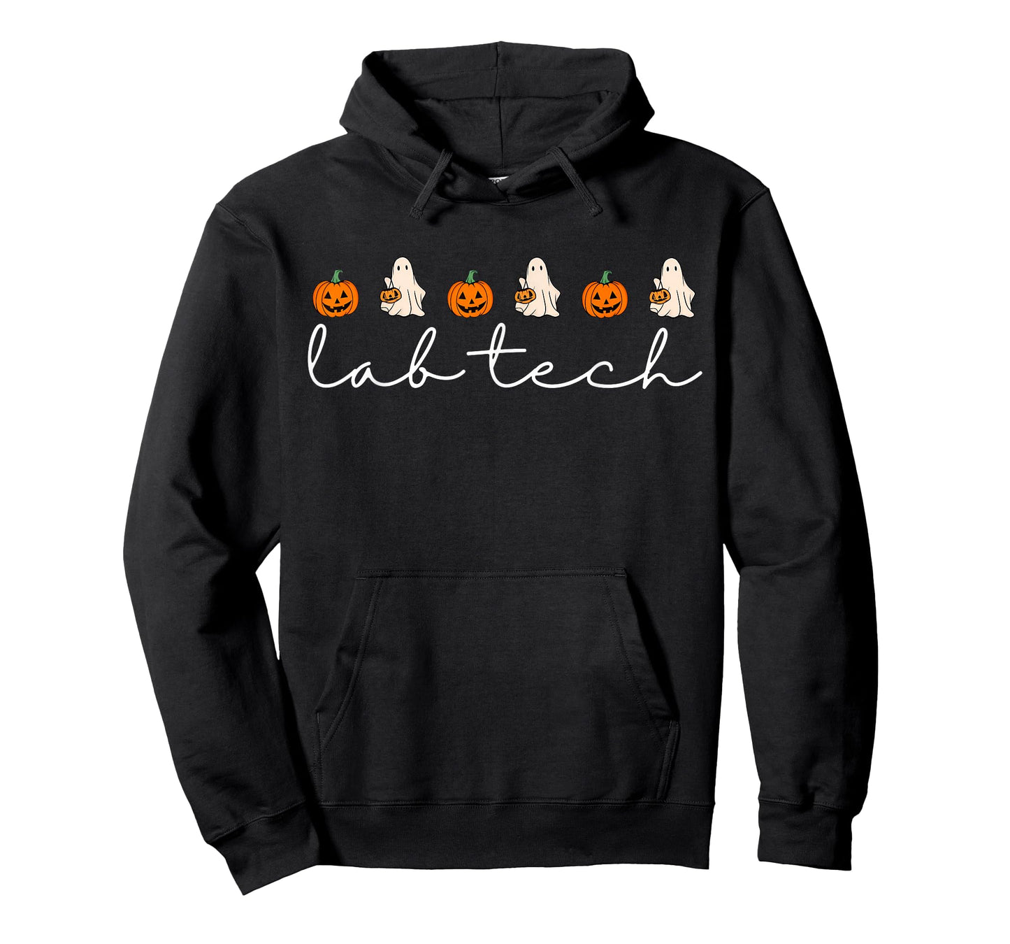 Lab Tech Halloween Pumpkin Fall Ghost Laboratory Technician T-Shirt