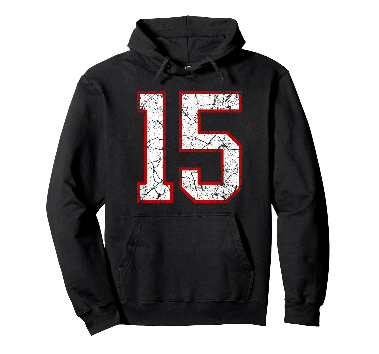 White and Red Sports Number 15 Jersey Uniform Player T-Shirt