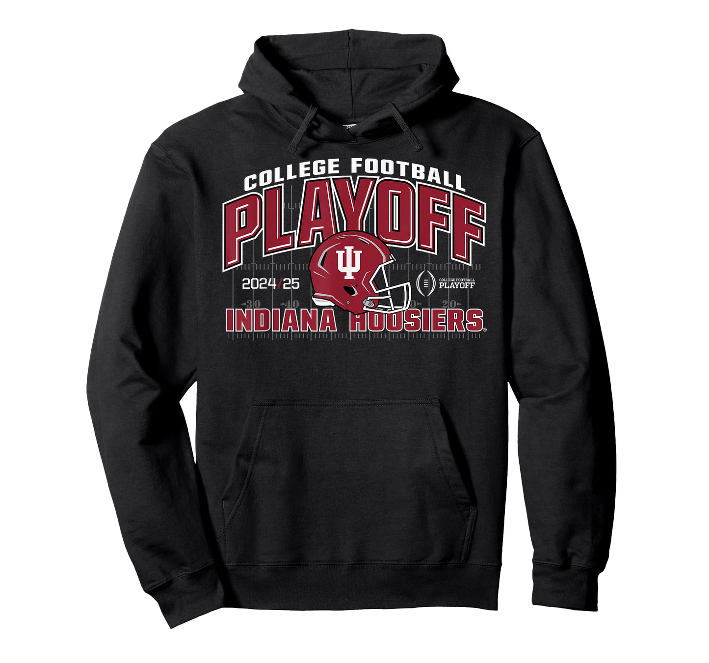 Elite Authentics Indiana Hoosiers Unisex-Adults Black Small Short Sleeve Crew Neck T-Shirt