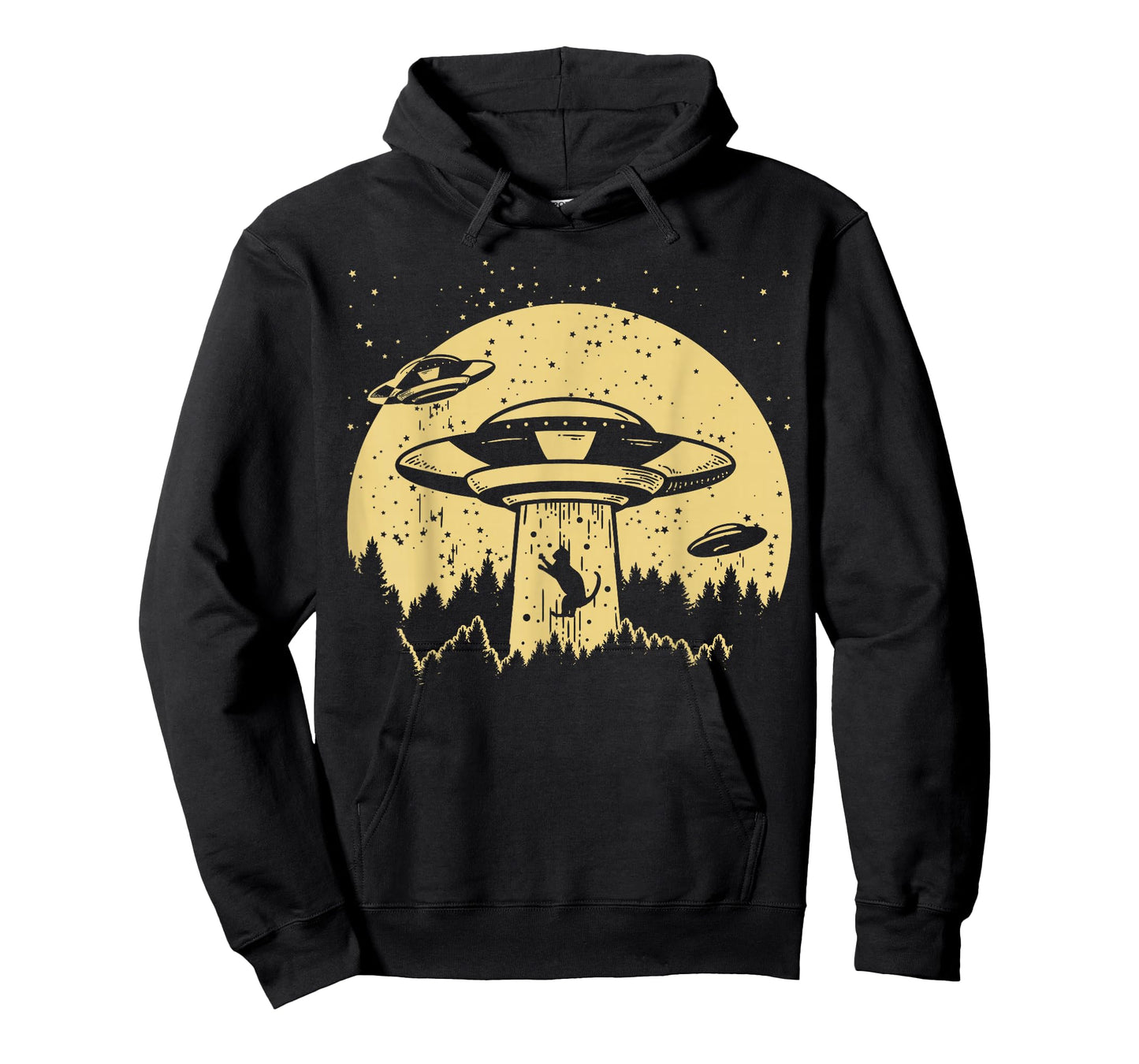Funny UFO Alien Abduction Cat Flying Perfect Aliens Lover T-Shirt