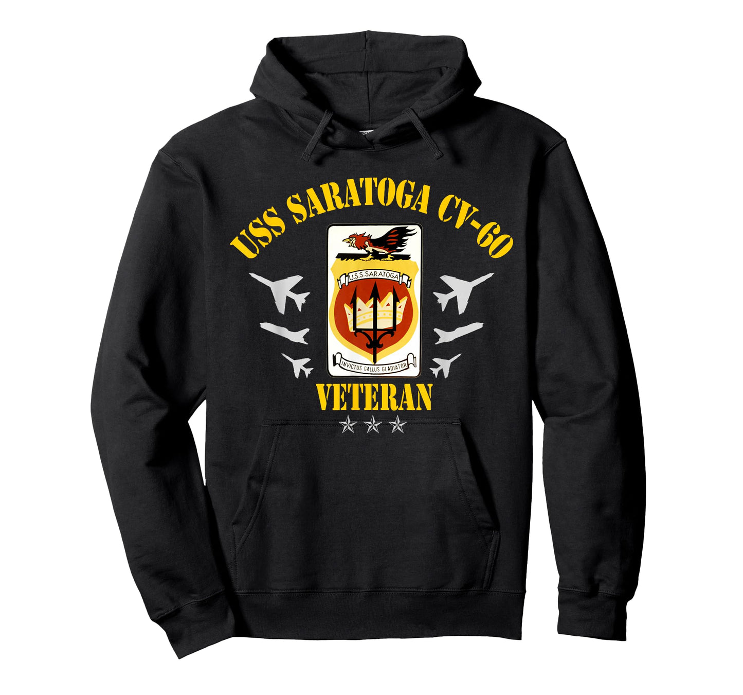 USS Saratoga CV-60 Aircraft Carrier Veteran Patriotic Mens T-Shirt