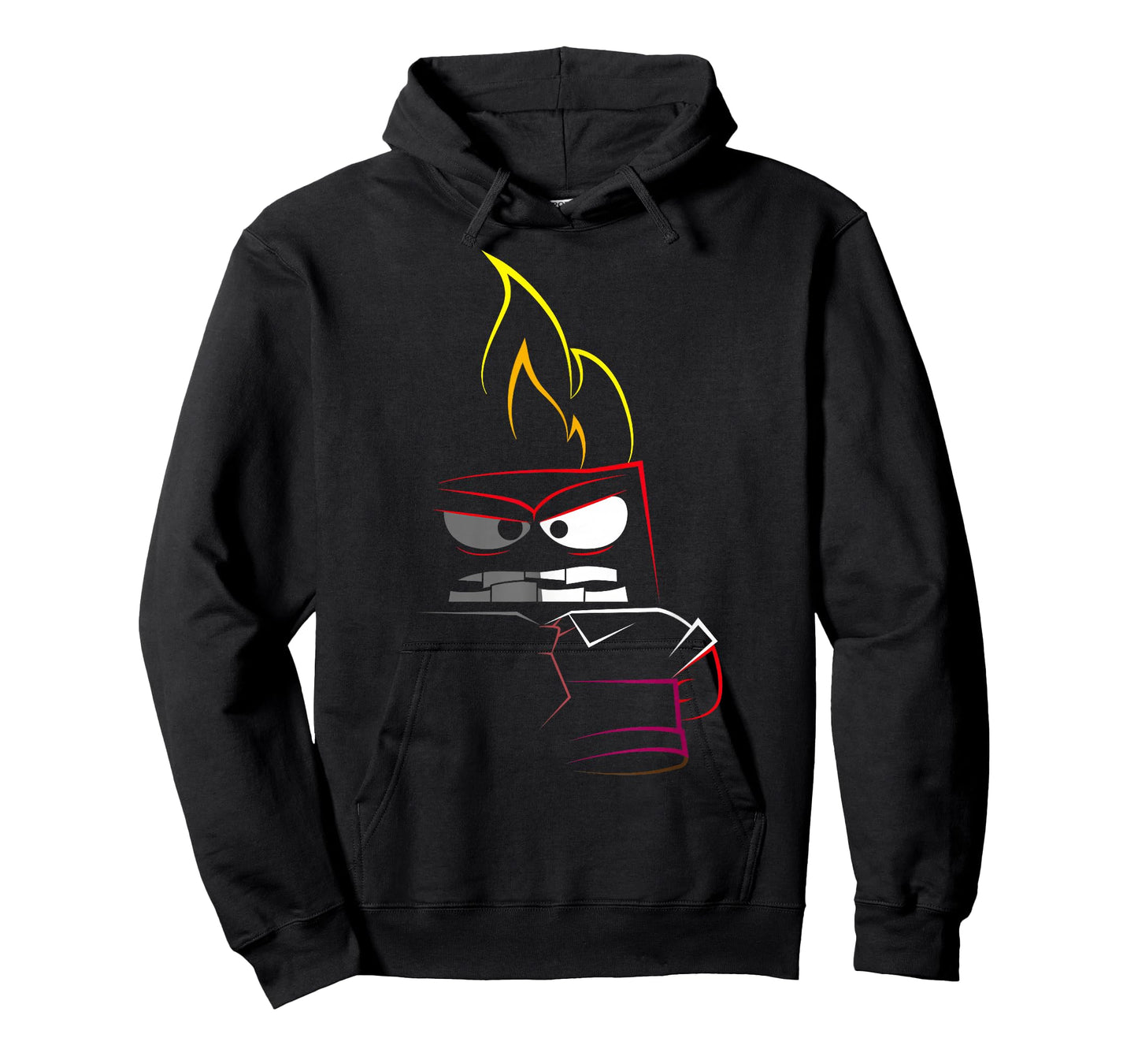 Disney Pixar Inside Out Fired Up Anger Outline Faded T-Shirt