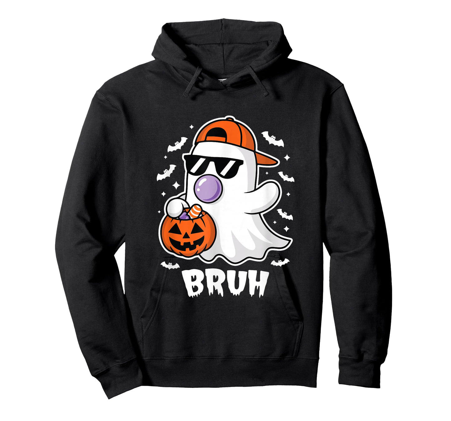 Bruh Ghost Bubble Gum Funny Halloween Costume Spooky Season T-Shirt