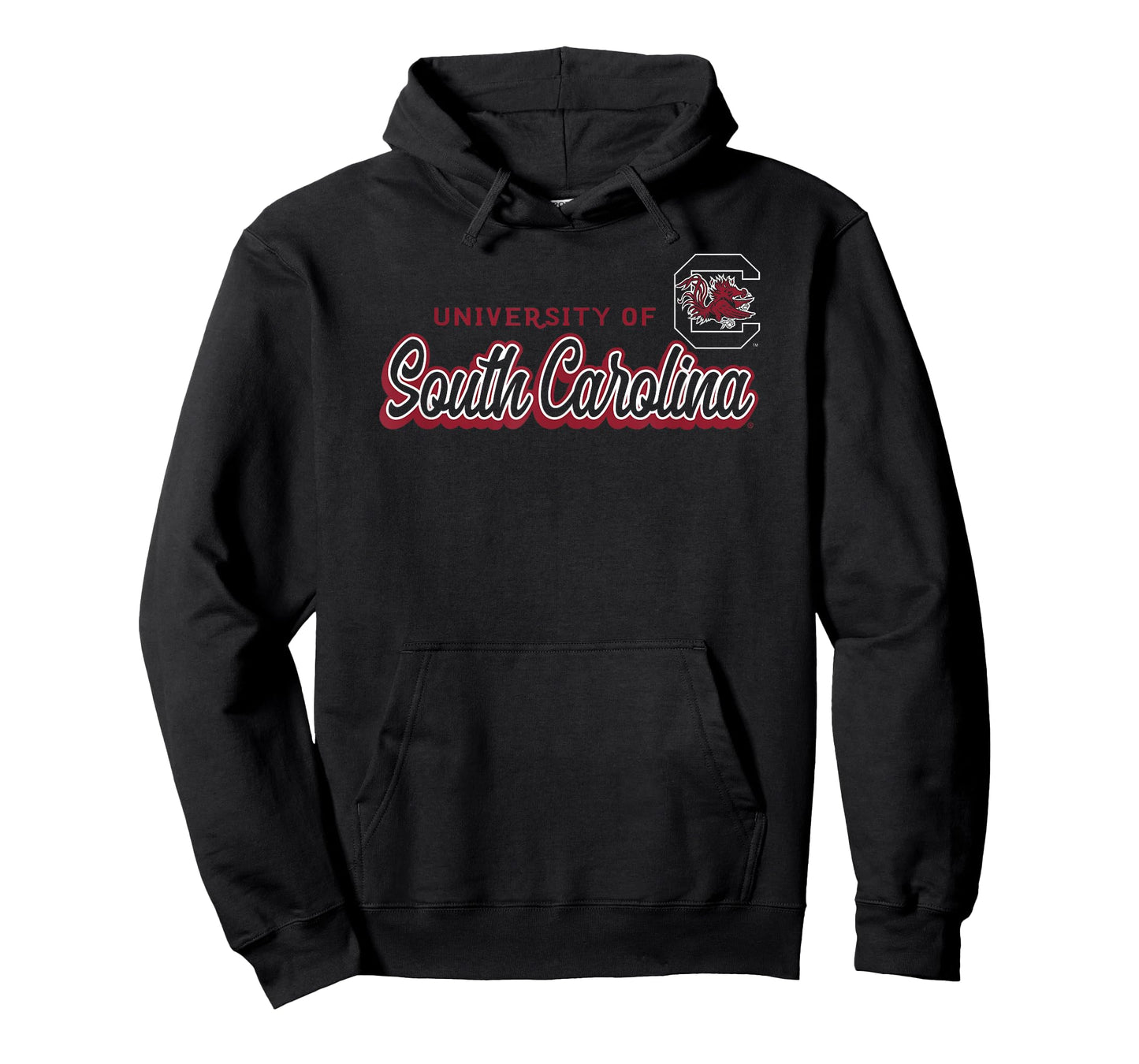 South Carolina Gamecocks Cursive Black Officially Licensed T-Shirt