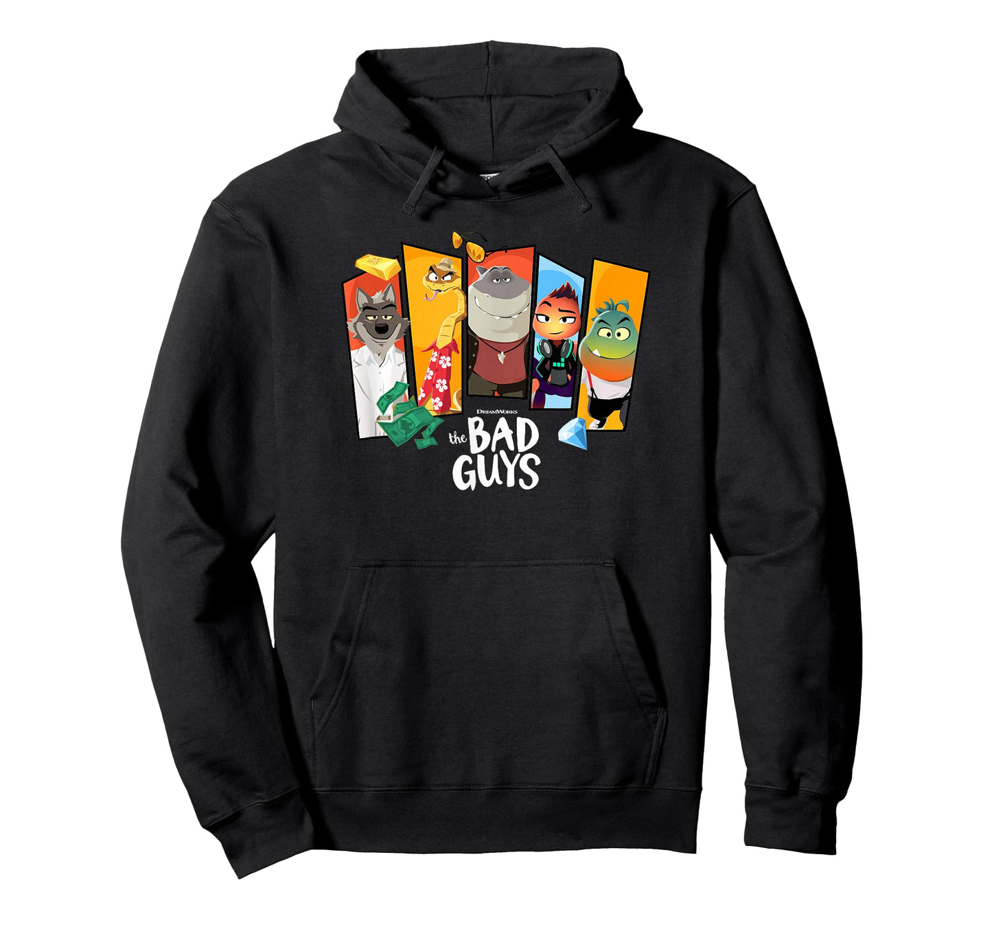 The Bad Guys Character Group Panels T-Shirt
