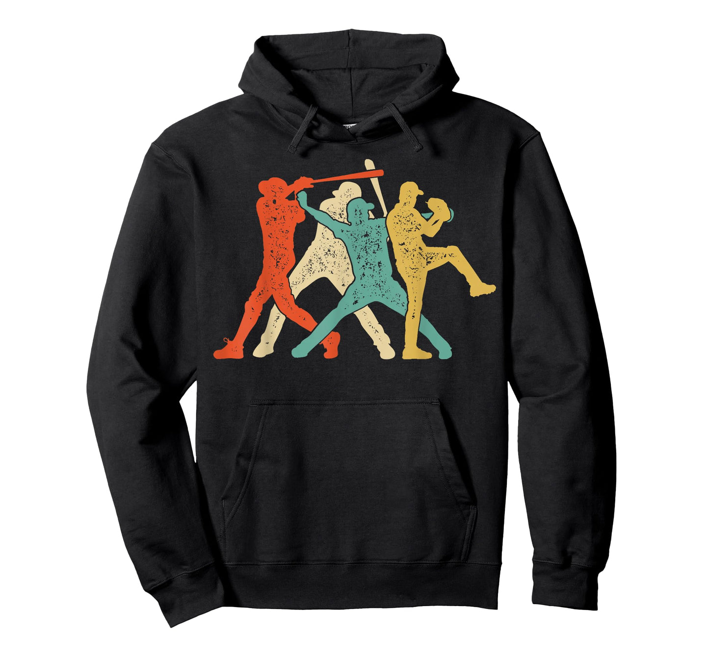 Baseball Retro Vintage Catcher Pitcher Batter Boys Men Sport T-Shirt
