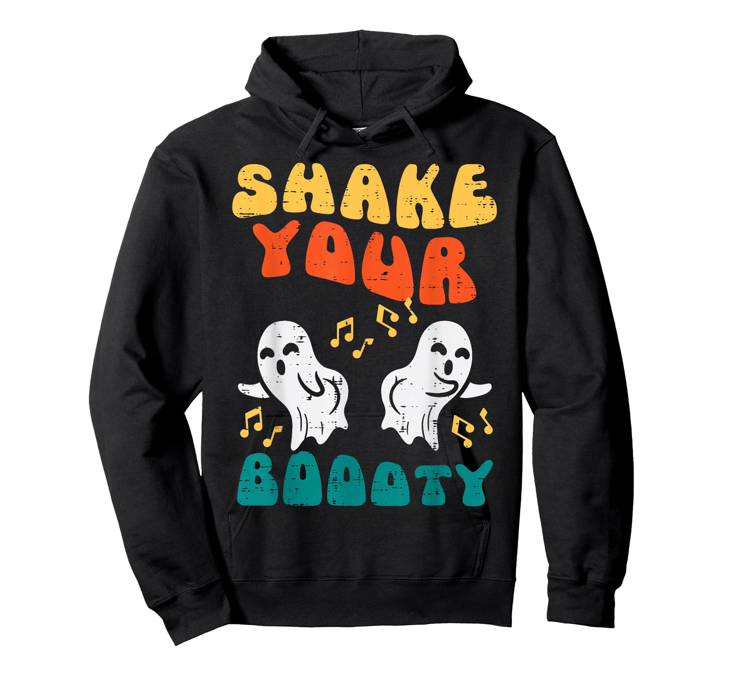 Shake Your Boooty Ghosts Groovy Retro Halloween Men Women T-Shirt