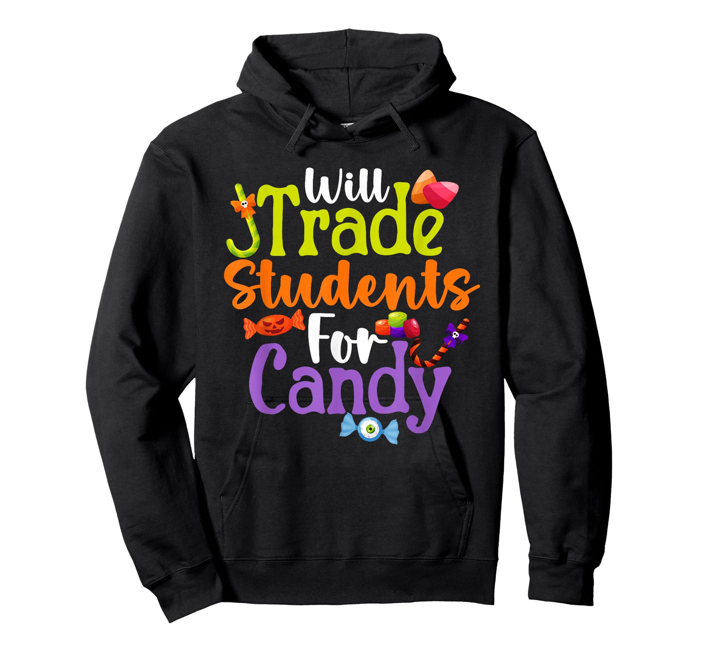 Will Trade Students for Candy Teacher Halloween Costume T-Shirt
