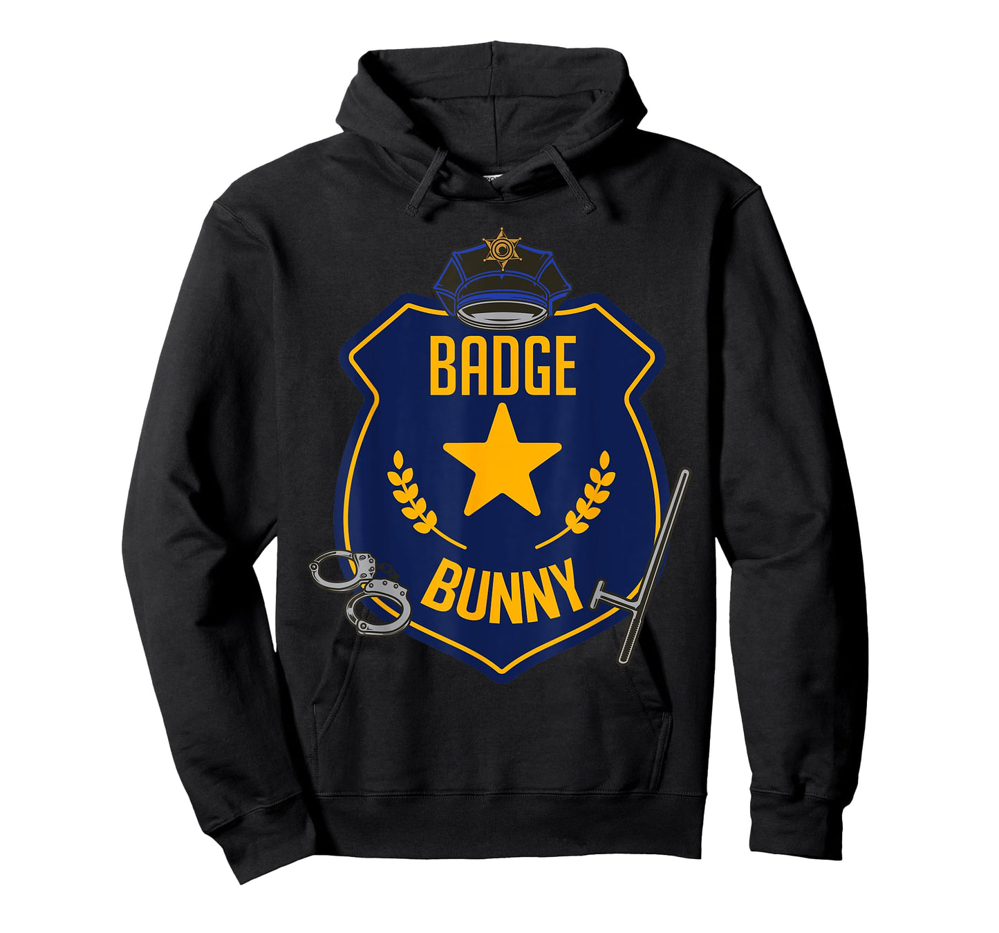 Badge Bunny Police Officer Policeman Handcuffs Easter Rabbit T-Shirt