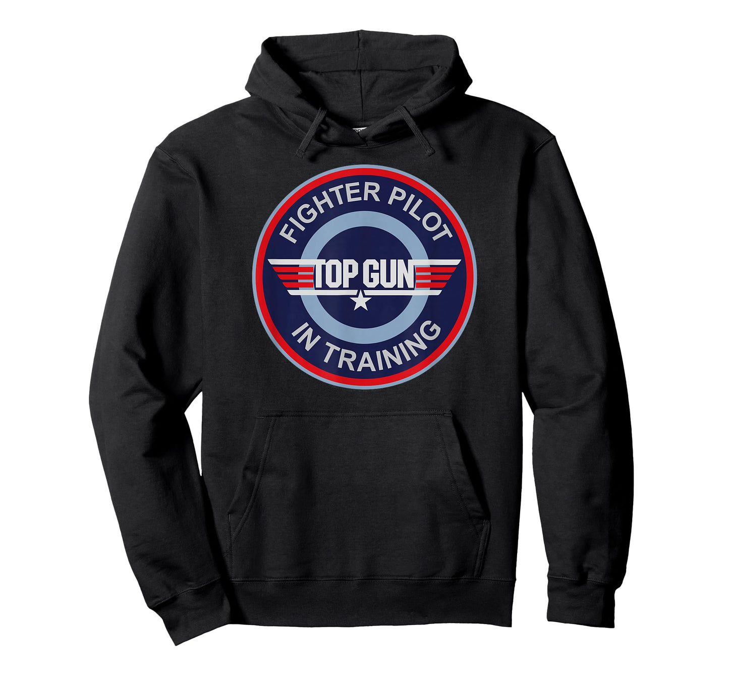 Top Gun Fighter Pilot in Training Round Logo 80's Movie T-Shirt