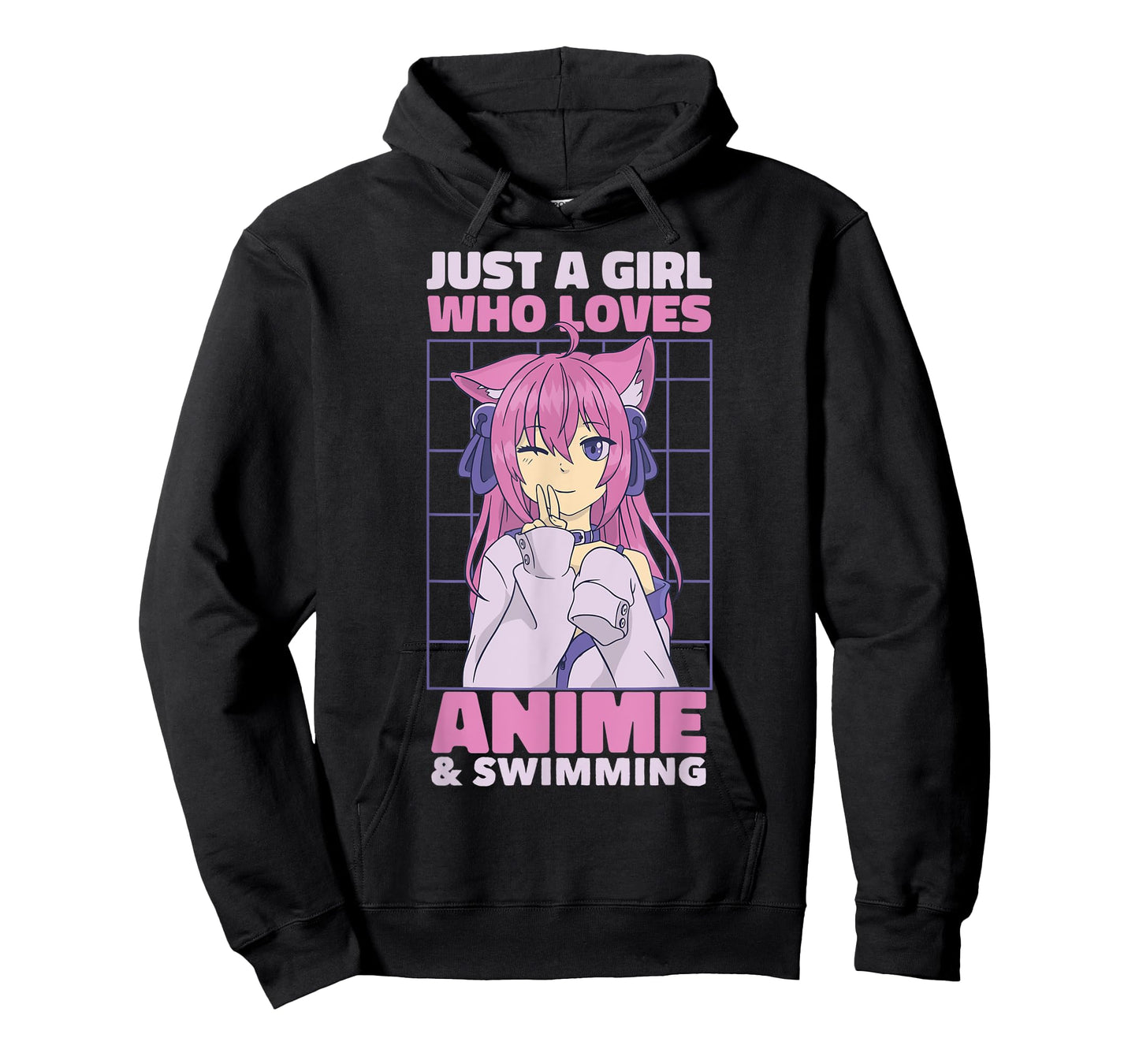 Just A Girl Who Loves Anime | Cute Anime and Swimming T-Shirt