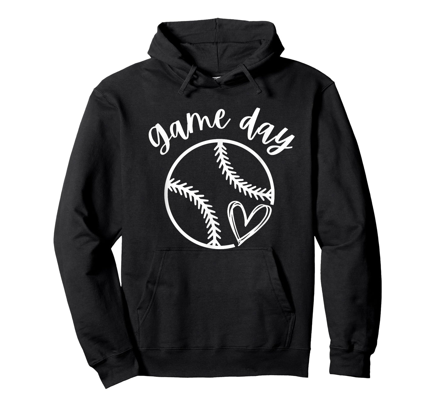 Game Day Softball Heart Love Women's or Girls Baseball T-Shirt