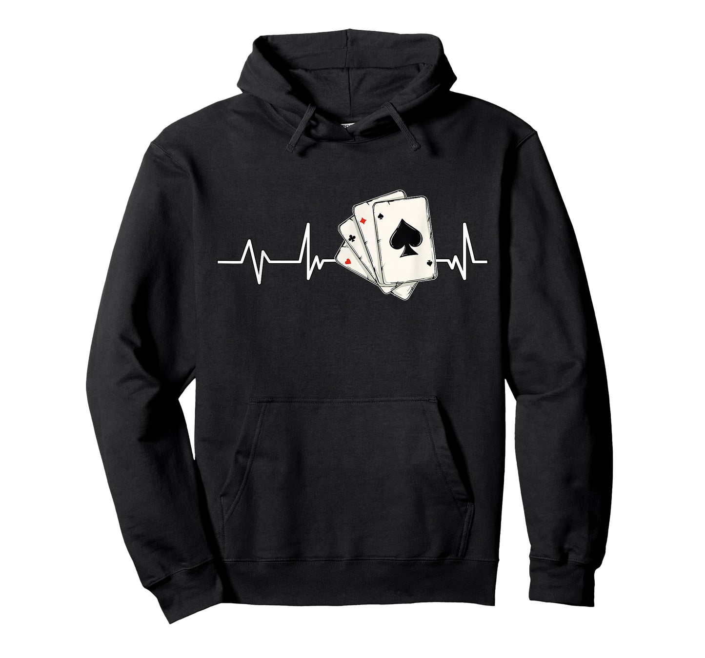 Poker Player Heartbeat EKG Gift Poker T-Shirt
