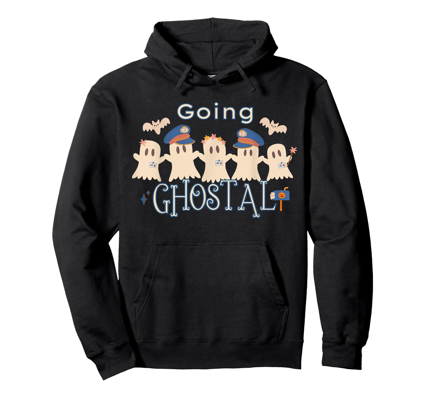 Going Ghostal Halloween Postal Service Ghost Mail Carrier T-Shirt