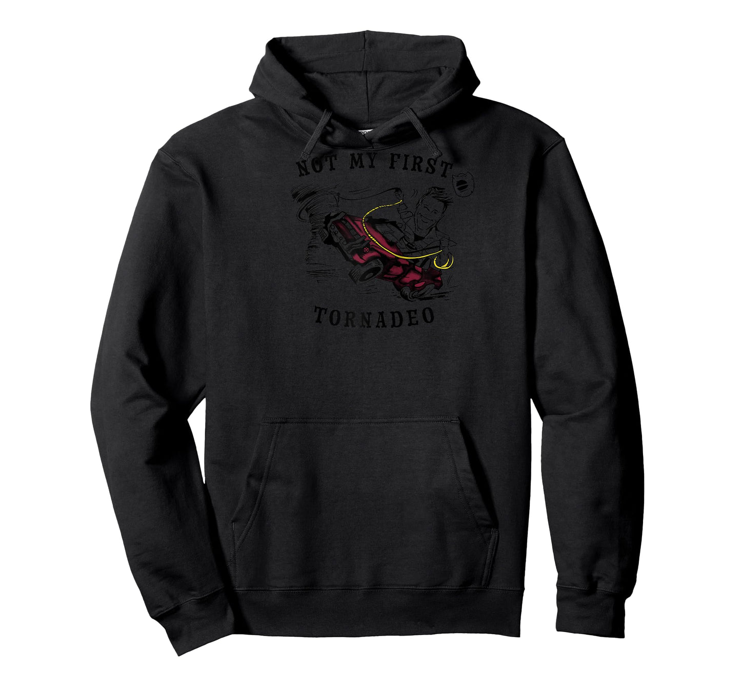 Twisters Not My First Tornadeo Front & Back Raglan Baseball Tee