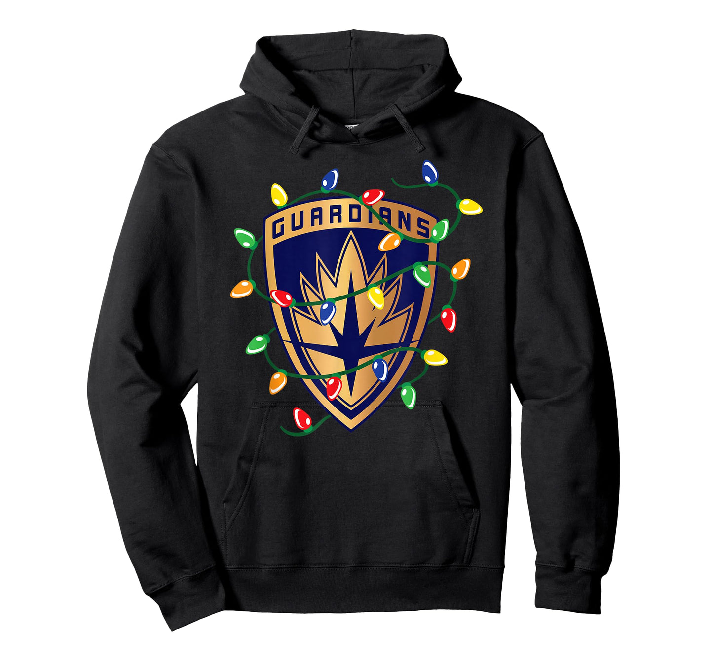 Marvel Guardians of the Galaxy Logo Holiday Christmas Lights T-Shirt
