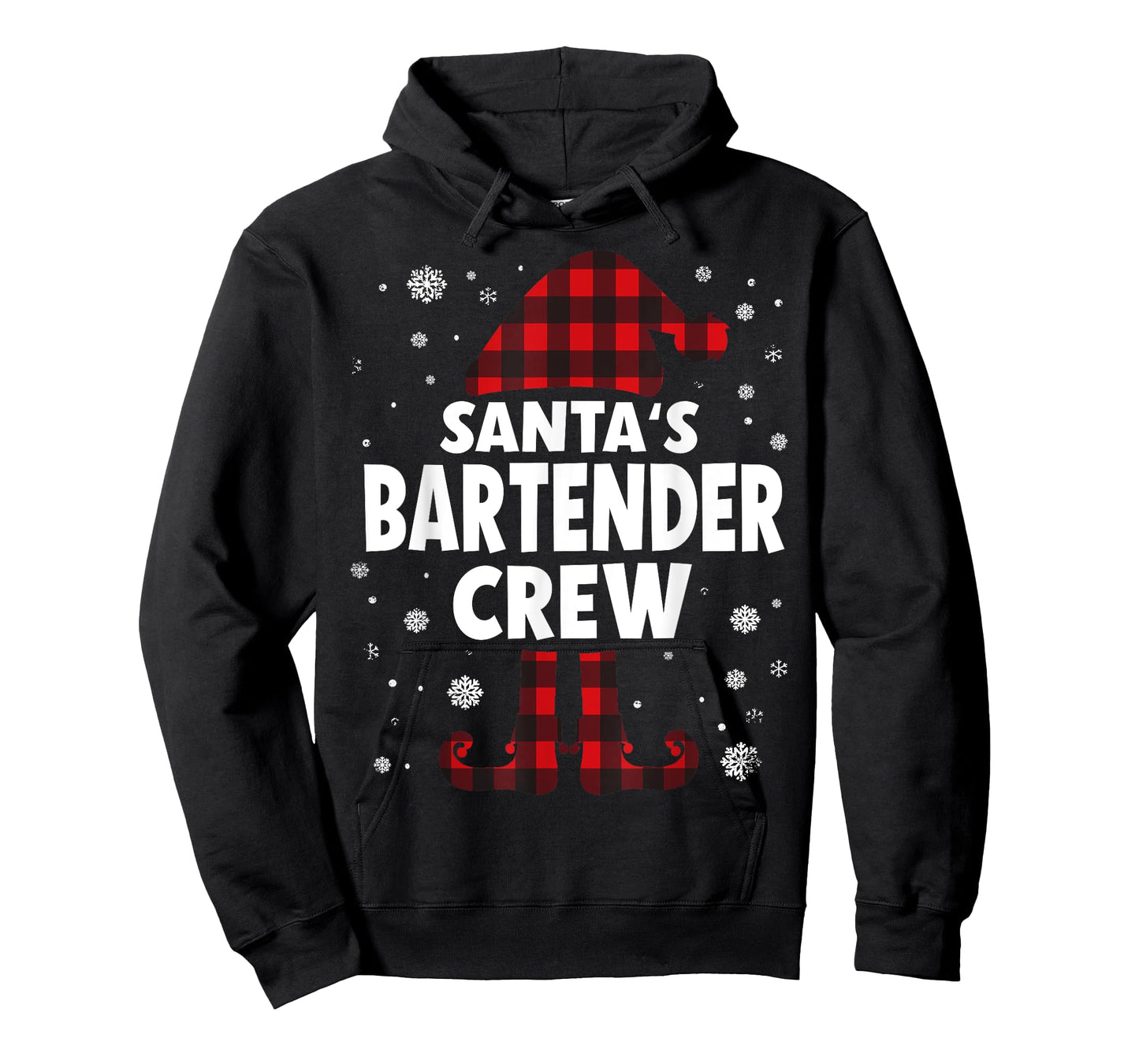 Santa's Bartender Crew Christmas T-Shirt