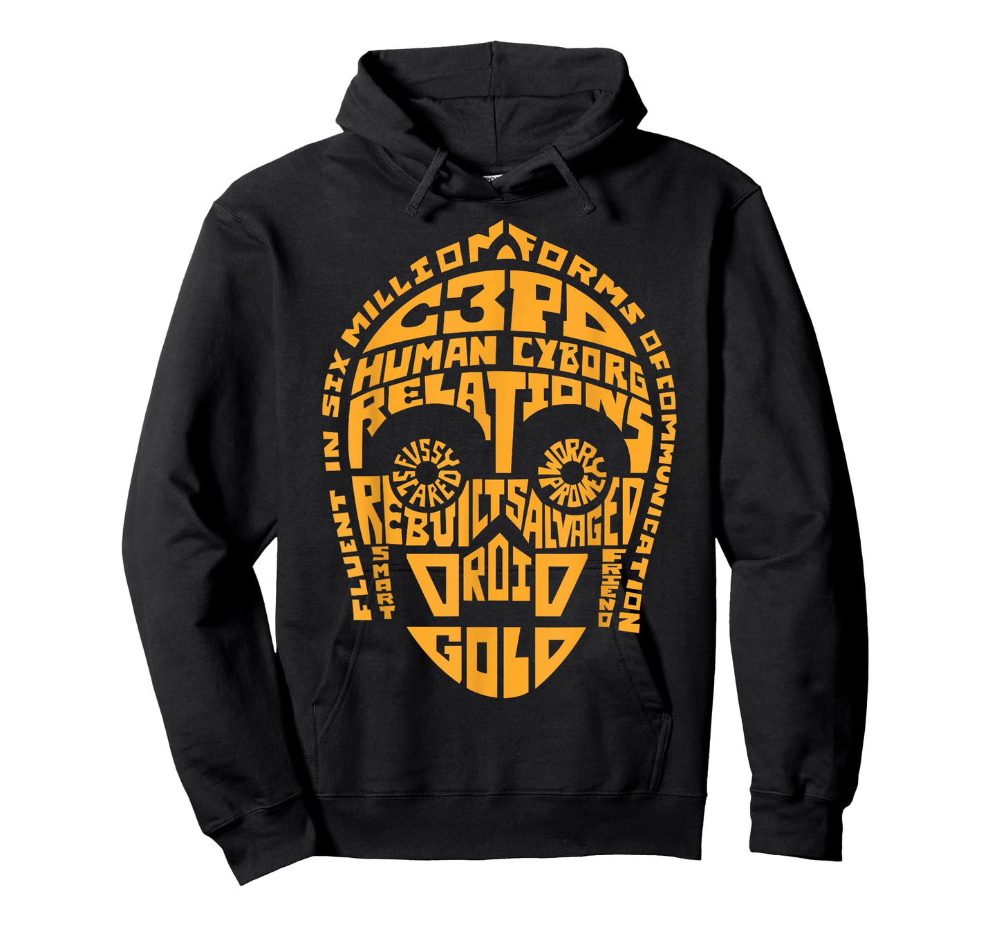 Star Wars C3PO Human Cyborg Word Relations T-Shirt T-Shirt