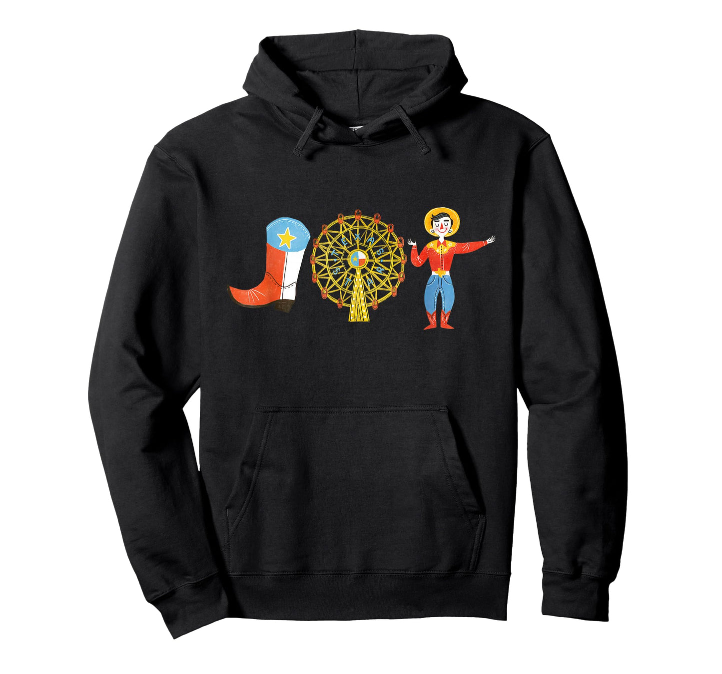TEXAS FAIR, STATE FAIR COWBOY, FERRIS WHEEL, COUNTY FAIR T-Shirt