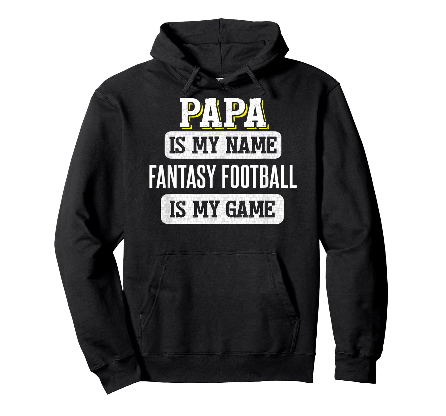 Funny Fantasy Football Gift for Papa Fathers Day Design T-Shirt