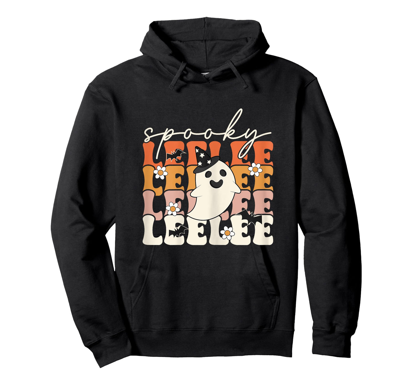 Spooky Leelee Funny Mom Halloween Ghost Witch Bat T-Shirt