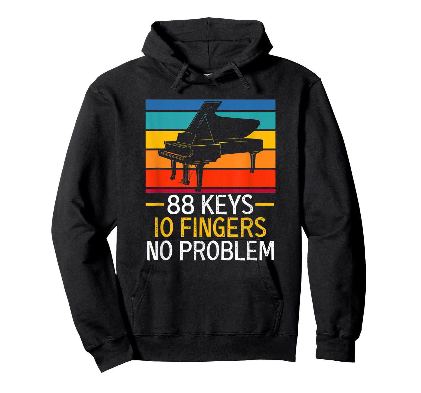 88 Keys 10 Fingers No Problem Pianist Piano Player T-Shirt